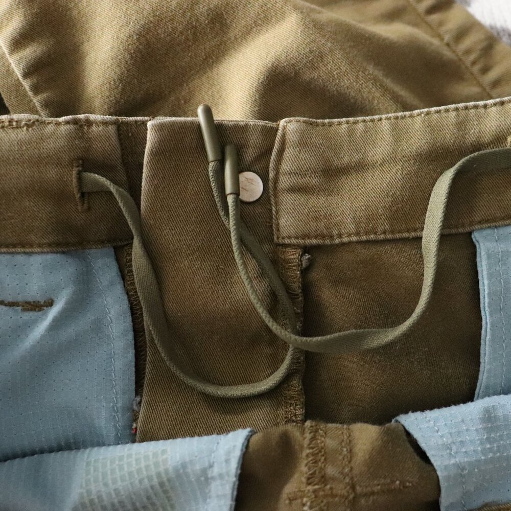 MEC Women's Sz 2 Khaki Patagonia Twill Traveler 5-Pocket Stretch Active Pants - Picture 6 of 14
